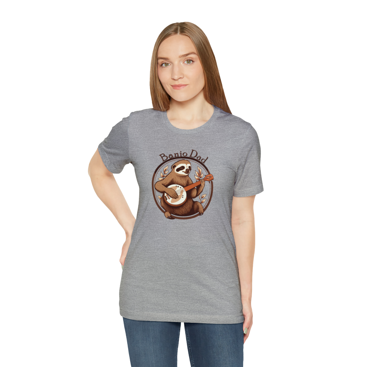 Banjo Dad - Sloth Banjo Shirt - Short Sleeve T - Banjo Gift, Fathers Day, Gift for Dad, Banjo Player, Bluegrass Music, Dad Musician Gift - Image 113