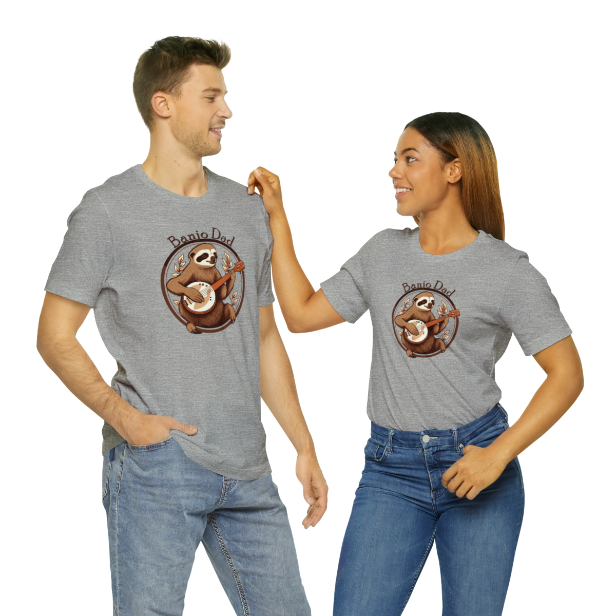 Banjo Dad - Sloth Banjo Shirt - Short Sleeve T - Banjo Gift, Fathers Day, Gift for Dad, Banjo Player, Bluegrass Music, Dad Musician Gift - Image 118