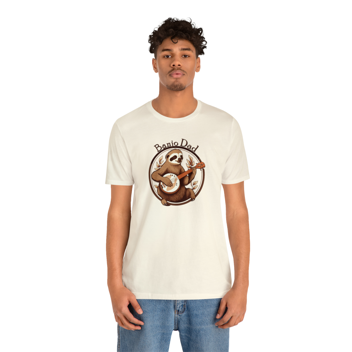 Banjo Dad - Sloth Banjo Shirt - Short Sleeve T - Banjo Gift, Fathers Day, Gift for Dad, Banjo Player, Bluegrass Music, Dad Musician Gift - Image 52