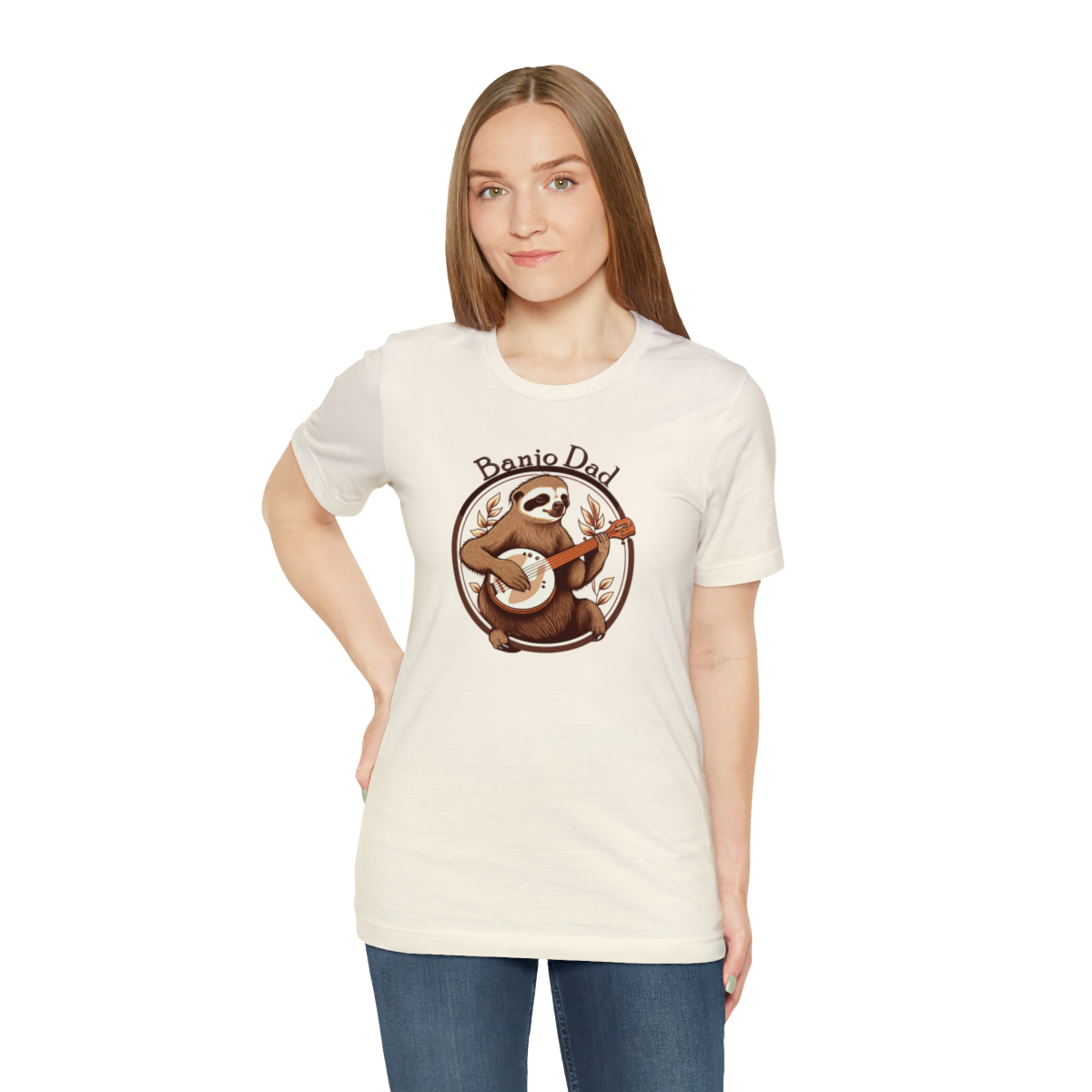 Banjo Dad - Sloth Banjo Shirt - Short Sleeve T - Banjo Gift, Fathers Day, Gift for Dad, Banjo Player, Bluegrass Music, Dad Musician Gift - Image 53