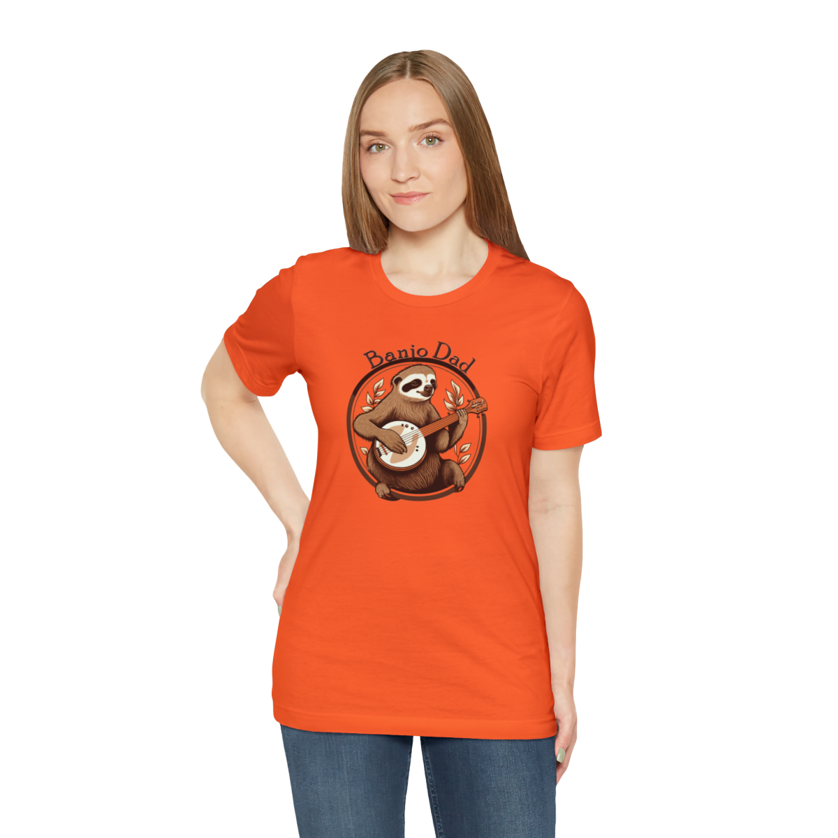 Banjo Dad - Sloth Banjo Shirt - Short Sleeve T - Banjo Gift, Fathers Day, Gift for Dad, Banjo Player, Bluegrass Music, Dad Musician Gift - Image 29