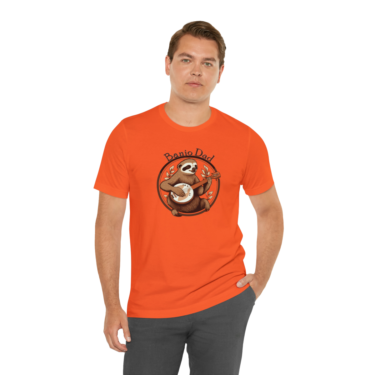 Banjo Dad - Sloth Banjo Shirt - Short Sleeve T - Banjo Gift, Fathers Day, Gift for Dad, Banjo Player, Bluegrass Music, Dad Musician Gift - Image 30