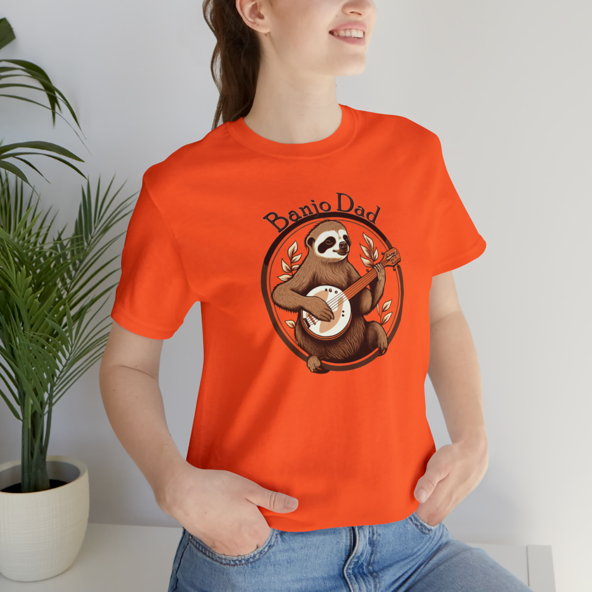 Banjo Dad - Sloth Banjo Shirt - Short Sleeve T - Banjo Gift, Fathers Day, Gift for Dad, Banjo Player, Bluegrass Music, Dad Musician Gift - Image 33