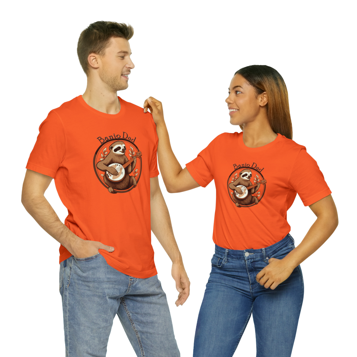 Banjo Dad - Sloth Banjo Shirt - Short Sleeve T - Banjo Gift, Fathers Day, Gift for Dad, Banjo Player, Bluegrass Music, Dad Musician Gift - Image 34