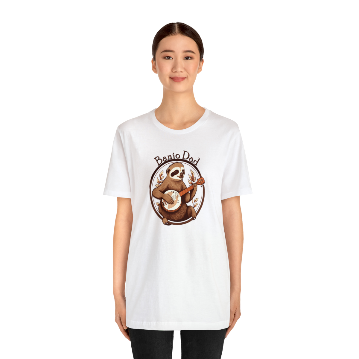 Banjo Dad - Sloth Banjo Shirt - Short Sleeve T - Banjo Gift, Fathers Day, Gift for Dad, Banjo Player, Bluegrass Music, Dad Musician Gift - Image 15
