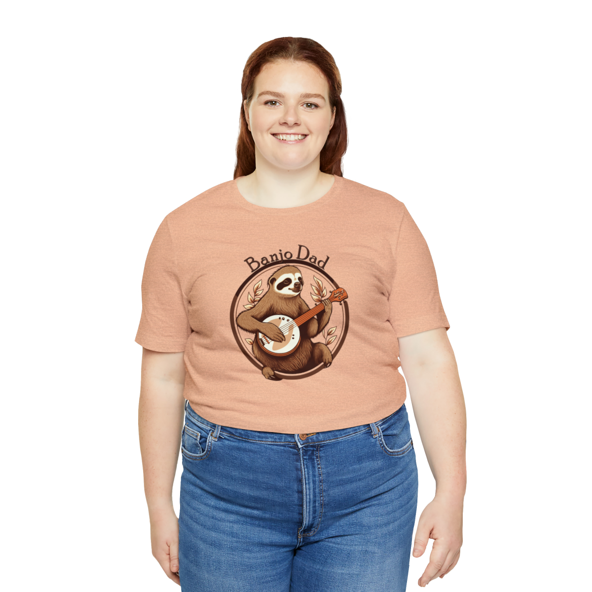 Banjo Dad - Sloth Banjo Shirt - Short Sleeve T - Banjo Gift, Fathers Day, Gift for Dad, Banjo Player, Bluegrass Music, Dad Musician Gift - Image 67