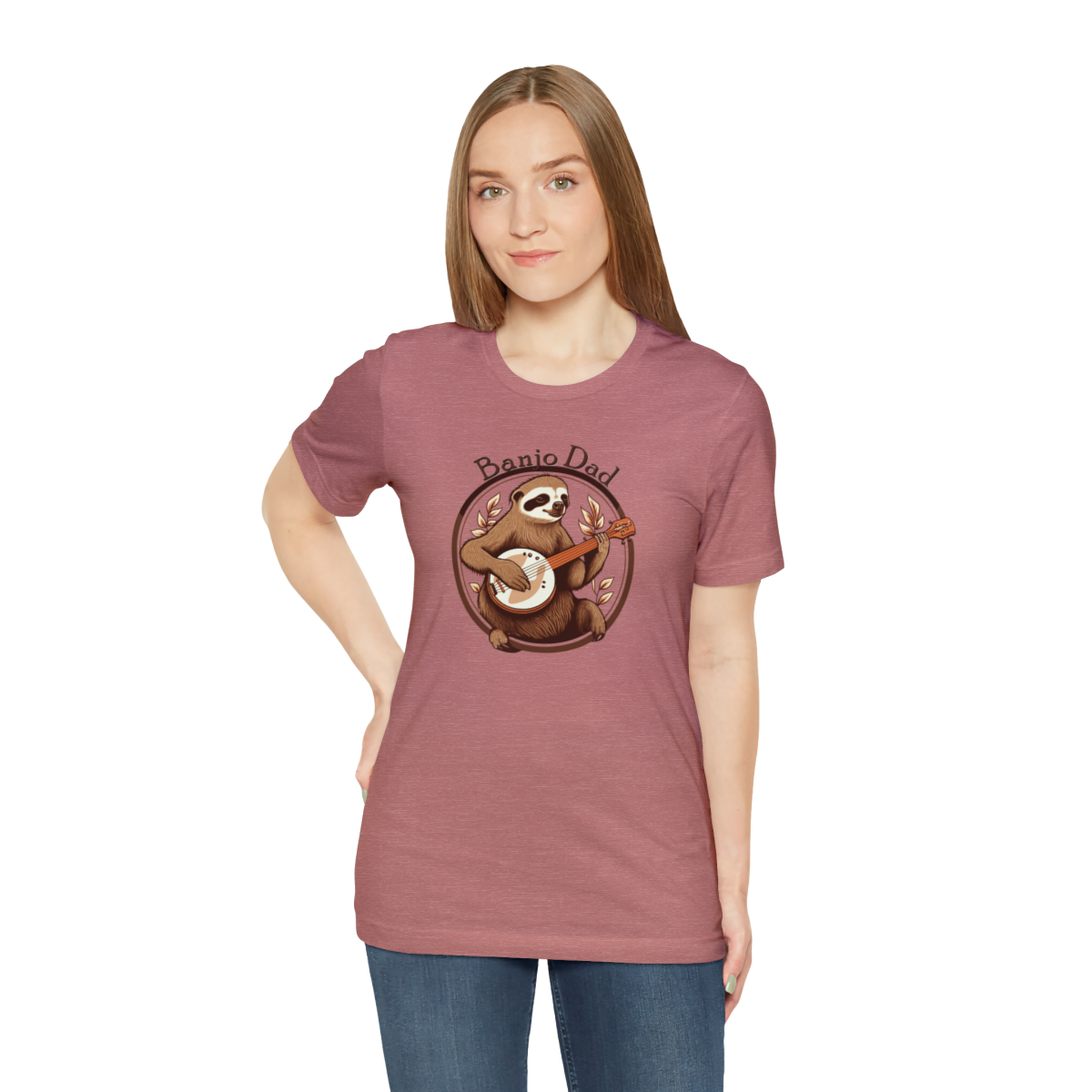 Banjo Dad - Sloth Banjo Shirt - Short Sleeve T - Banjo Gift, Fathers Day, Gift for Dad, Banjo Player, Bluegrass Music, Dad Musician Gift - Image 41